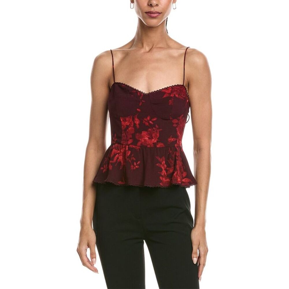 Reveriee Womens  Sleeveless Top, Red